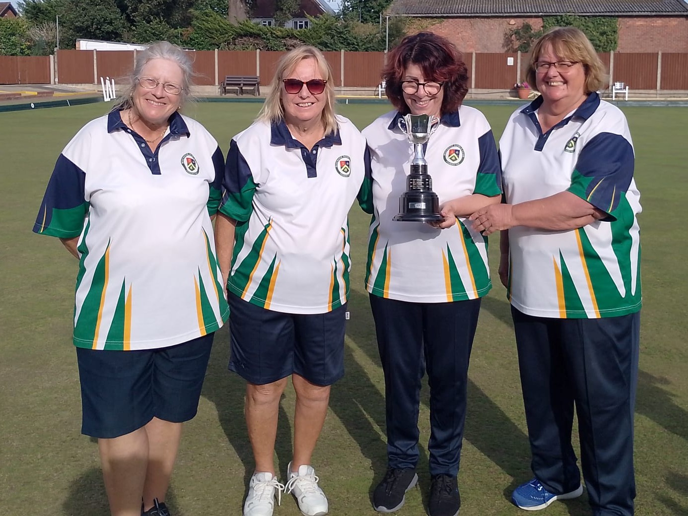Ladies-pairs Jenny Manley & Janet Roberts runner up Fiona Emms & Linda Wright